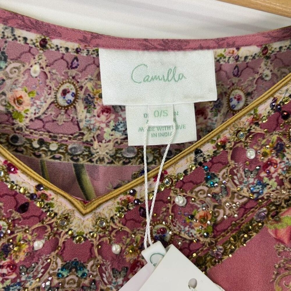 Camilla Floral Embellished Kaftan - Picture 3 of 5